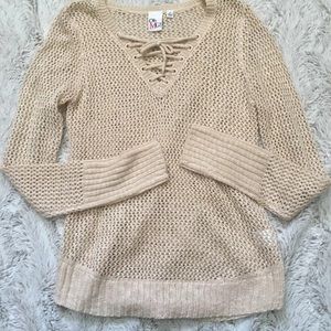 Lace up Sweater